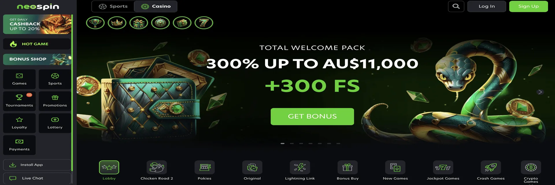 Aussie Online Casino neospin-сasino